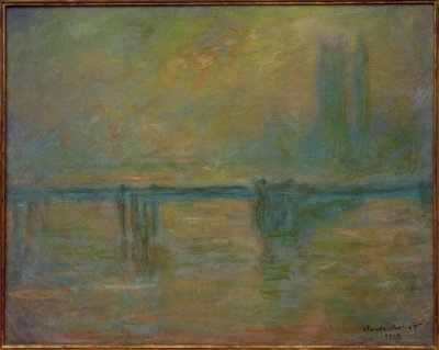 チャリングクロスブリッジ、ブルヤール 作： Claude Monet